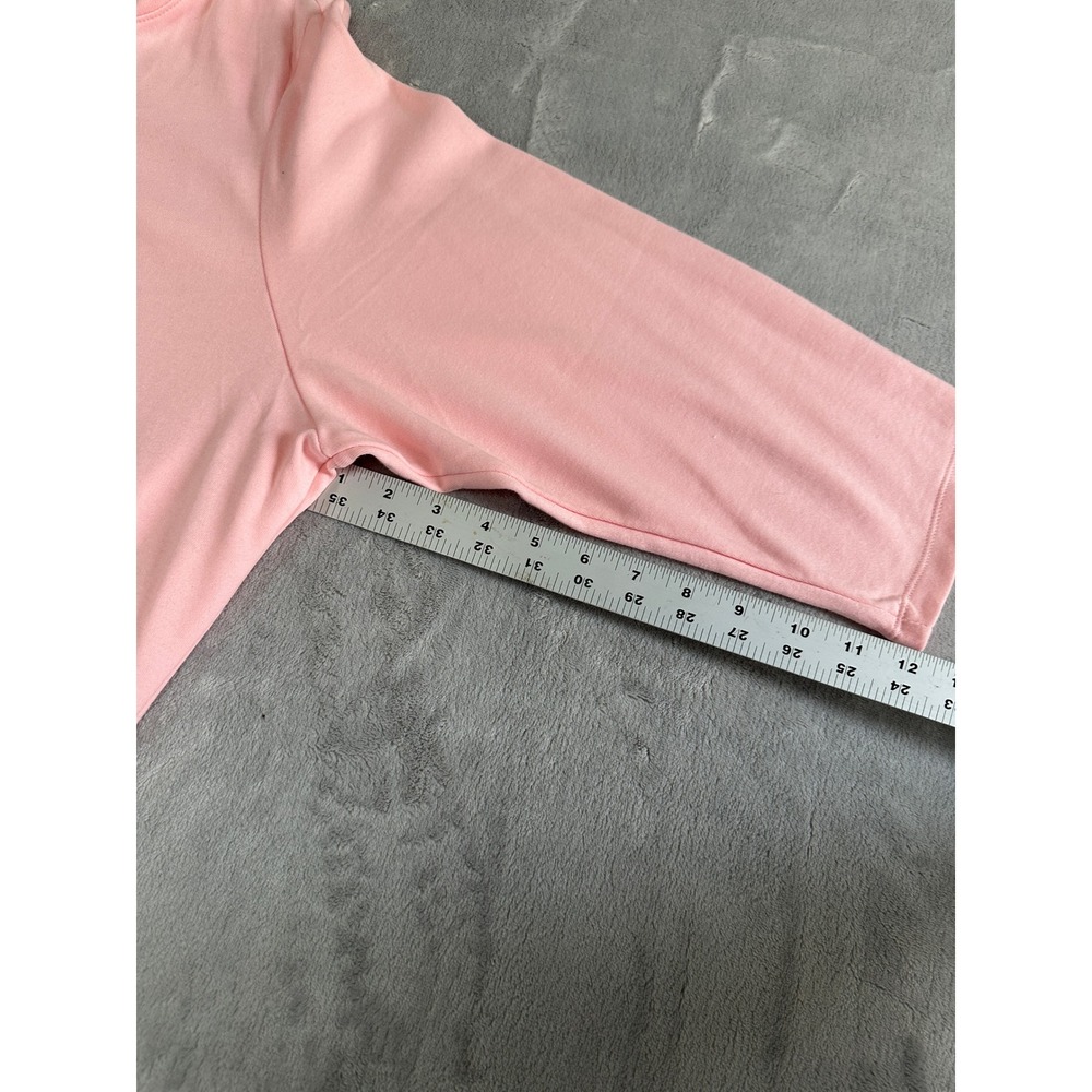 Karen Scott Plus Womens 3X Pink Cotton 3/4 Sleeve Henley Top NWT - Picture 3 of 10